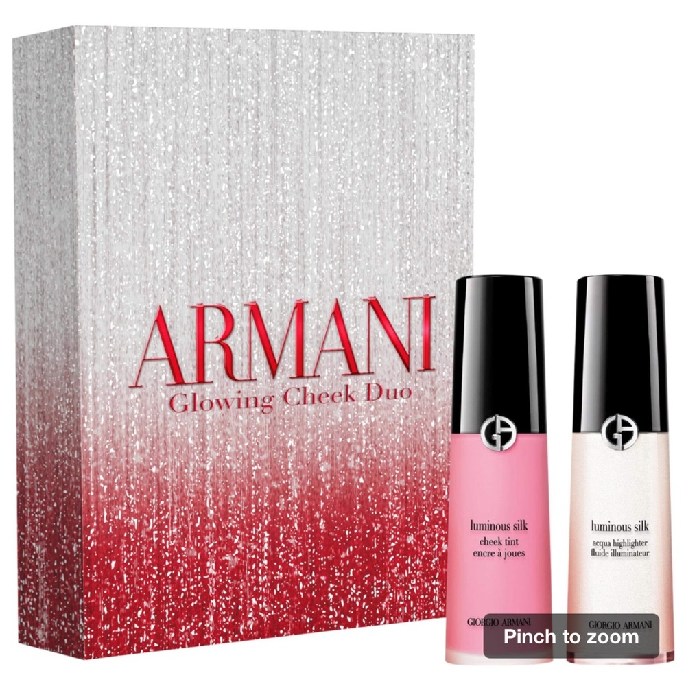 Giorgio Armani Luminous Silk Blush Set - Pink and Coral